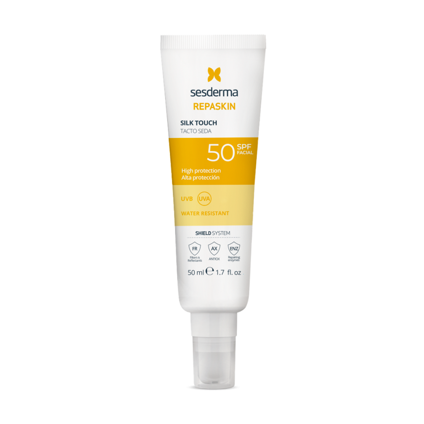 REPASKIN SILK TOUCH SPF50 Средство солнцезащитное с нежностью шелка для лица