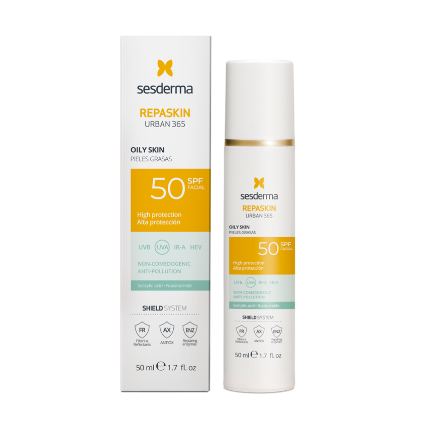 REPASKIN URBAN 365 Oily skin SPF50 Средство солнцезащитное для жирной кожи 