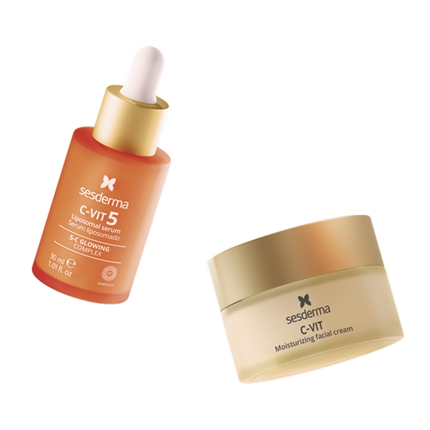 Набор C-VIT 5 Сыворотка +C-VIT Крем увлажняющий 