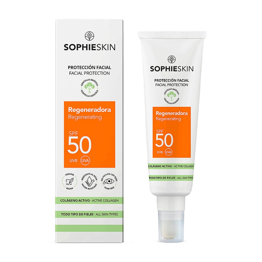 SOPHIESKIN Solar Крем для лица регенерирующий солнцезащитный SPF 50, 50 мл
