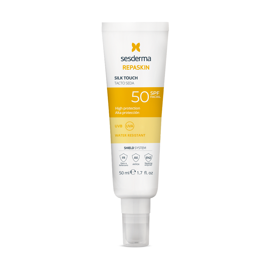 Набор REPASKIN SUN PERFECT SPF50 Спрей солнцезащитный прозрачный для тела + Средство солнцезащитное с нежностью шелка для лица 